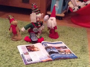 Consulting Santa and Rudolph about the christmas radio times!